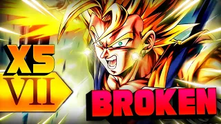 LF Super Vegito Is LITERALLY BROKEN w/ 5x Zenkai Buffs! (Dragon Ball LEGENDS