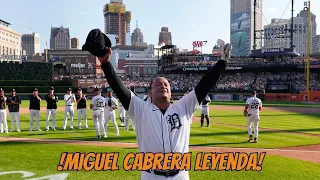 MIGUEL CABRERA se RETIRA || Vea los turnos de su ULTIMO JUEGO en las GRANDES LIGAS