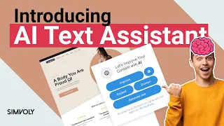 Build Your Pages With An AI Text Assistant [ChatGPT in Simvoly]