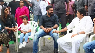 #NTR28Launch Pooja Ceremony || Jr. NTR - Pawan Kalyan - Trivikram Srinivas