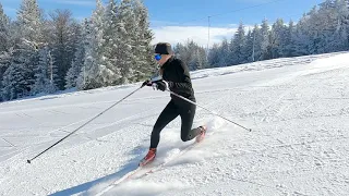 Tekaški Telemark  (Telemark Turns on Cross Country Skis)