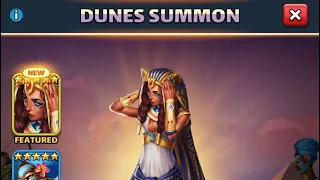 Empires Puzzles : Dunes pulls and chasing Secret hero (from alliance member Seb)