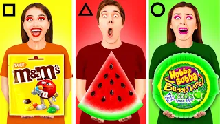 Desafío Formas Geométricas Alimentos #4 | Comer Funky & Alimentos brutos imposibles por Ideas 4 Fun4