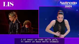 LIS Sanremo 2024 - Irama con Riccardo Cocciante canta ‘Quando finisce un amore’