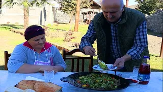 Cooking Liver with Vegetables on the Fire - Delicious Recipe