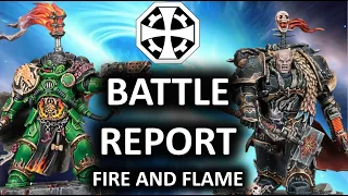 Salamanders Vs Chaos Space Marines : 2k Battle Report 40k 10th Edition space marine battle report