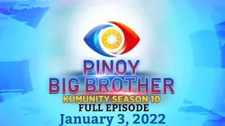 PBB Kumunity Season 10 Adult Edition | January 3, 2022 Full Episode