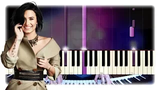 Demi Lovato - Sober (Piano Cover & Tutorial) Beautiful & Easy