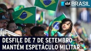 Desfile de 7 de setembro mantém espetáculo militar | SBT Brasil (07/09/23)