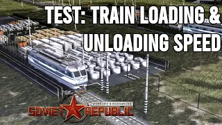 Fastest Train Loading & Unloading Options | Workers & Resources: Soviet Republic Tests