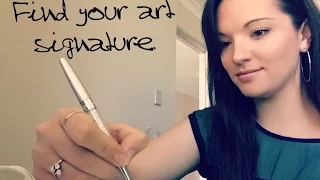 Q and A:  How to find your art Signature.