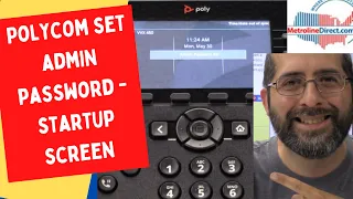 Poly Set Admin Password - Startup Screen