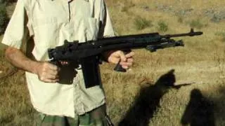 M1A M14 folding stock shooting demo