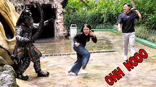 #mummyprank !! The best mummy prank ever #jatimpark3  #funnyvideo #cowboy_prank