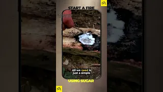 Start A Fire In Seconds Using Sugar :O @RangerSurvivalandFieldCraft