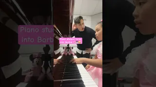 Piano student turns into Barbie!! 😳🤣🌷#pianolesson #barbie #barbiemovie #barbiegirl #pianostudent