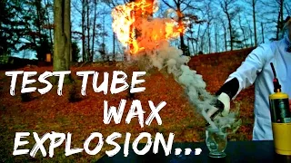 Candle Wax Experiment!! - Explosion in Slow Mo
