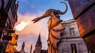 Harry Potter and the Escape from Gringotts ride FULL EXPERIENCE  - Universal Orlando (HD)