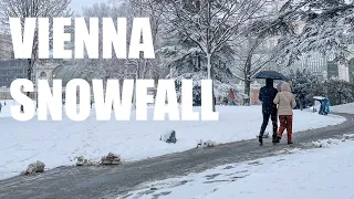 Snowfall in Vienna, Walking in Vienna, 2023 | 4K HDR