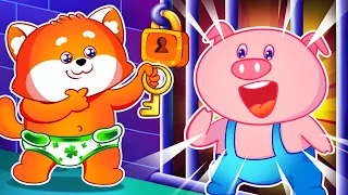 Locked In The Color Prison 🔐🗝️ Kids Songs And Nursery Rhymes | Kids Cartoon by Lucky Zee Zee