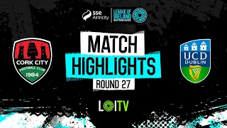 SSE Airtricity Men's Premier Division Round 27 | Cork City 1-1 UCD | Highlights