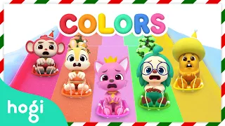 Learn Colors with Christmas Slide｜Christmas Colors｜Songs for Kids | Christmas Pinkfong & Hogi