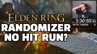 How far can I get without taking a SINGLE hit? - Elden Ring RANDOMIZER NO HIT Distance PB