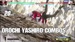 KOF XV: OROCHI YASHIRO COMBOS HIGH DAMAGE 70% - 97%