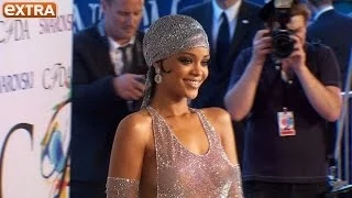 Rihanna Rocks Shockingly Sheer Swarovski Crystal Dress at CFDA Awards