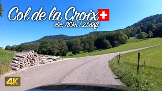 Driver's View: Driving the Col de la Croix in the Jura Mountains, Switzerland🇨🇭