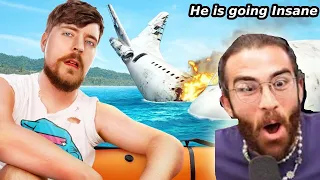 MrBeast and Ludwig "I Survived a Plane crash" | Hasanabi Reacts