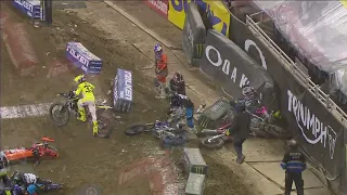 Momentos destacados de la 5ª fecha de Supercross en Detroit, clase 250 en ESPAÑOL