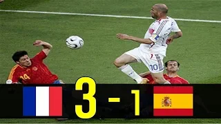 🔥 Франция - Испания 3-1 - Обзор Матча 1/8 Финала Чемпионата Мира 27/06/2006 HD 🔥