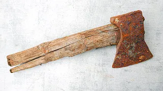 Full Restoration of Rusty Axe - It Will Chop!