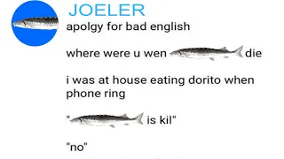 "joel is kil"