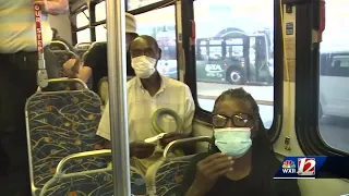 Greensboro Transit Services handing out face masks to slow the spread of coronavirus