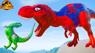 Gate Attack Animations of All Dinosaurs vs Green Dinosaur Indominus Rex Jurassic World Evolution