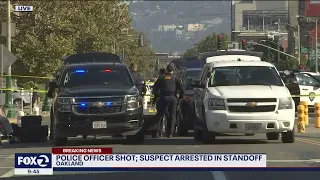 Police officer shot, suspect arrested in Oakland standoff