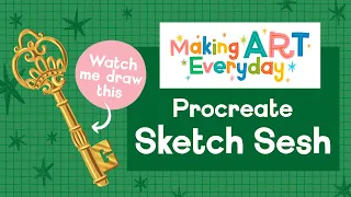 Procreate Sketch Sesh // May theme reveal for Making Art Everyday drawing challenge!