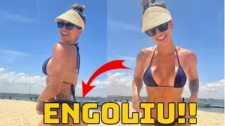 Kelly Key faz biquíni sumir em bumbum farto!