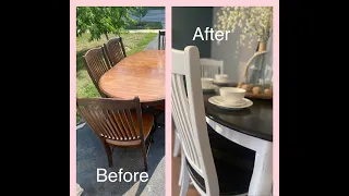 Dinning room table makeover