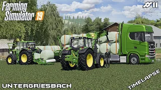 Making clover bales w/ MrsTheCamPeR | Animals on Untergriesbach | Farming Simulator 19 | Episode 11