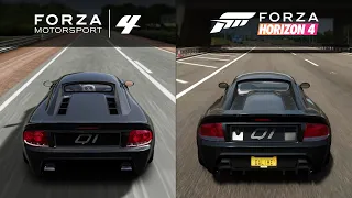 Forza Horizon 4 vs Forza Motorsport 4 - Rossion Q1 - Sound Comparison