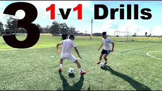 3 Drills To Improve 1v1, Change of Direction, Body Feints & Conditioning | Joner Football