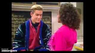 Saved by the Bell: Zack & Lisa kiss