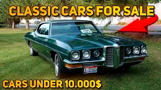 10 Unique Classic Cars Under $10,000 Available on Facebook Marketplace! Good Budget Cars!