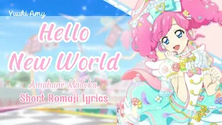 Hello New World | Amahane Madoka - Short Romaji lyrics