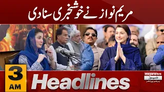 Maryam Nawaz In Action | News Headlines 3 AM | 14 March 2024 | Express News