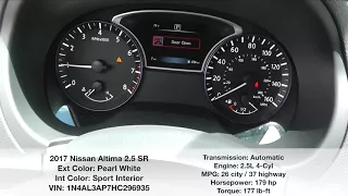 UNIVERSAL NISSAN 2017 Nissan Altima 2 5 SR Stock #296935