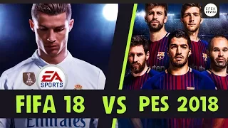 PES 2018 VS FIFA 18 REVIEW INDONESIA